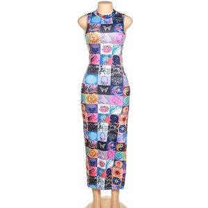 Mystic Esoteric Patchwork Maxi